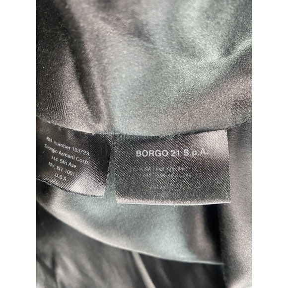 Vintage Giorgio Armani Tuxedo Jacket 42R Black Wool Silk Lined Formal Italy - Picture 12 of 16